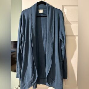 Softies Ultra Marshmallow Exaggerated Cardigan Loungewear Teal Size Large